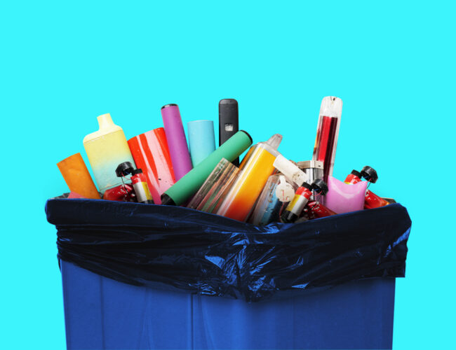 Quase ninguém sabe como descartar um cigarro eletrônico. Então, onde eles vão parar?